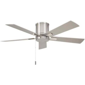 Hampton Bay Grantway 48 in. Indoor/Covered Outdoor Brushed Nickel Ceiling Fan