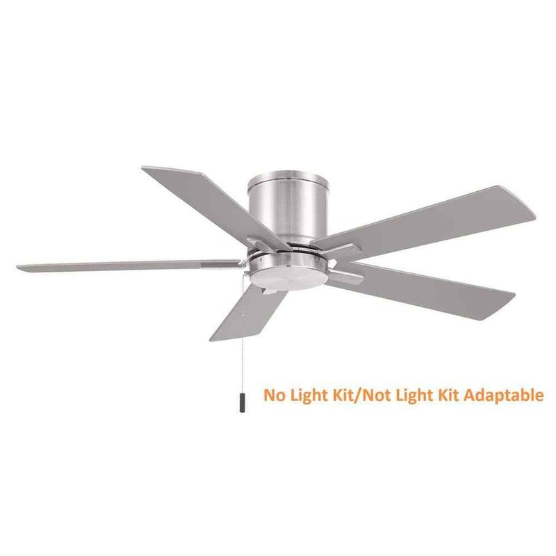 Hampton Bay Grantway 48 in. Indoor/Covered Outdoor Brushed Nickel Ceiling Fan - Image 2