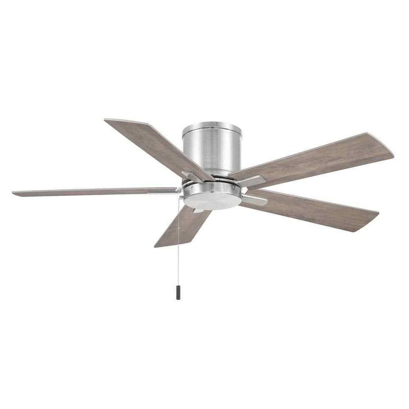 Hampton Bay Grantway 48 in. Indoor/Covered Outdoor Brushed Nickel Ceiling Fan - Image 5