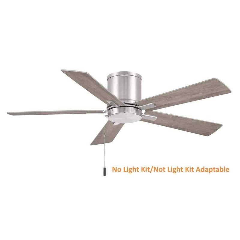 Hampton Bay Grantway 48 in. Indoor/Covered Outdoor Brushed Nickel Ceiling Fan - Image 7