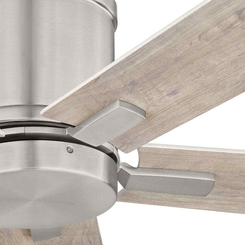 Hampton Bay Grantway 48 in. Indoor/Covered Outdoor Brushed Nickel Ceiling Fan - Image 10