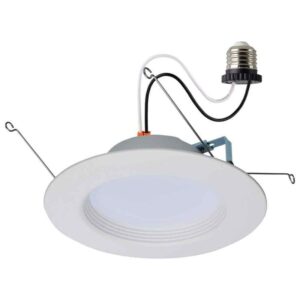 SATCO 5-6 in. Adj CCT Retrofit Remodel Non-IC Rated Dimmable Recessed Light Trim