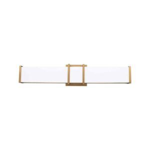 Eglo Tomero 23.74 in. W x 4.74 in. H Brushed Gold LED Bathroom Vanity Light Bar