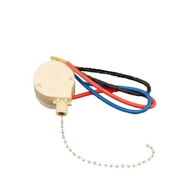 Leviton 3-Amp Single-Pole 2-Circuit 4-Position(Low-Medium-High-Off)Pull Chain