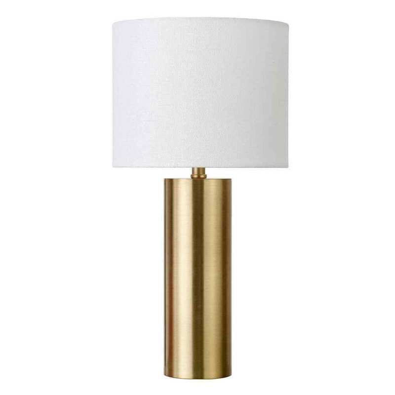 Meyer&Cross York 16 in. Brass Finish Mini Lamp with Fabric Shade - Image 2