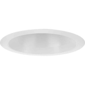 Progress Lighting 6 in. PAR38 Satin White Open Shower Recessed Trim