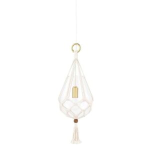 MITZI HUDSON VALLEY LIGHTING Tessa 1-Light Aged Brass Small Pendant