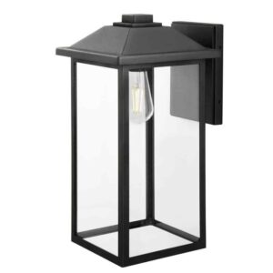 PRIVATE BRAND UNBRANDED 1-Light 18 in. Bronze Hardwired Classic Outdoor Wall