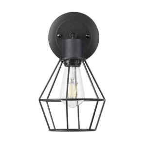 Hampton Bay Bryson 1-Light Matte Black Wall Sconce