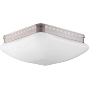 Progress Lighting Appeal Collection 3-Light Brushed Nickel Flush Mount