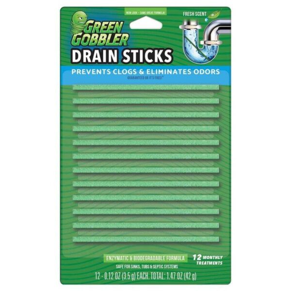 Green Gobbler Bio-Flow Drain Cleaning and Deodorizing Sticks (10-pack)