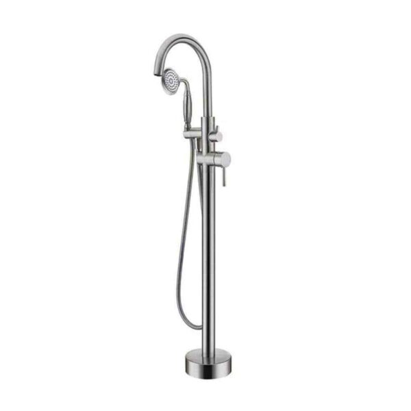 Magic Home Single-Handle Floor Mounted Tub Filler Trim Claw in Brushed Nickel