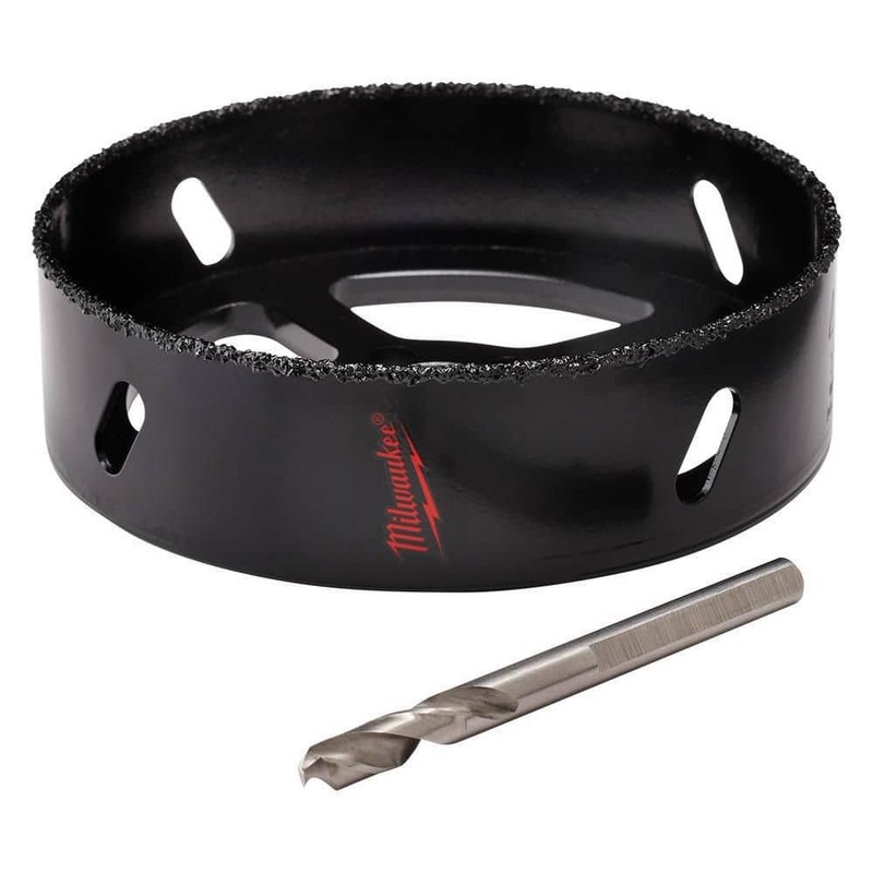 Milwaukee 4-3/8 in. Carbide Recessed Light Hole Saw with Pilot Bit - Image 5