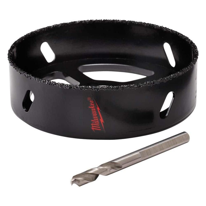 Milwaukee 4-3/8 in. Carbide Recessed Light Hole Saw with Pilot Bit - Image 7