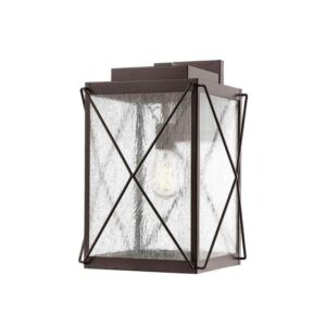 Millennium Lighting 11 in. 1-Light Powder Coat Bronze Outdoor Wall Lantern Sconc