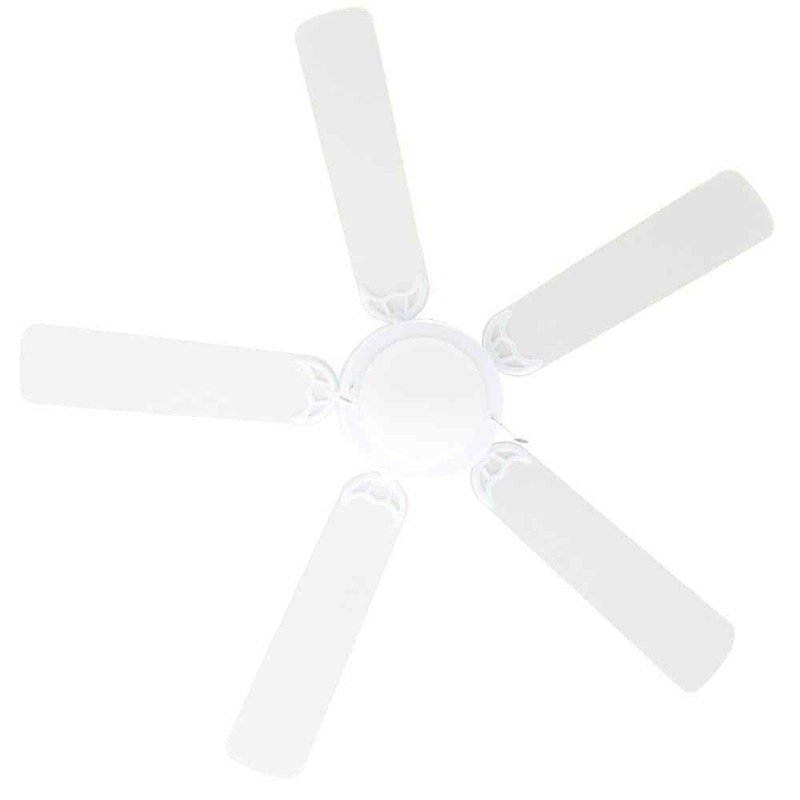 Hugger 52 in. LED Indoor White Ceiling Fan with Light Kit - Image 9