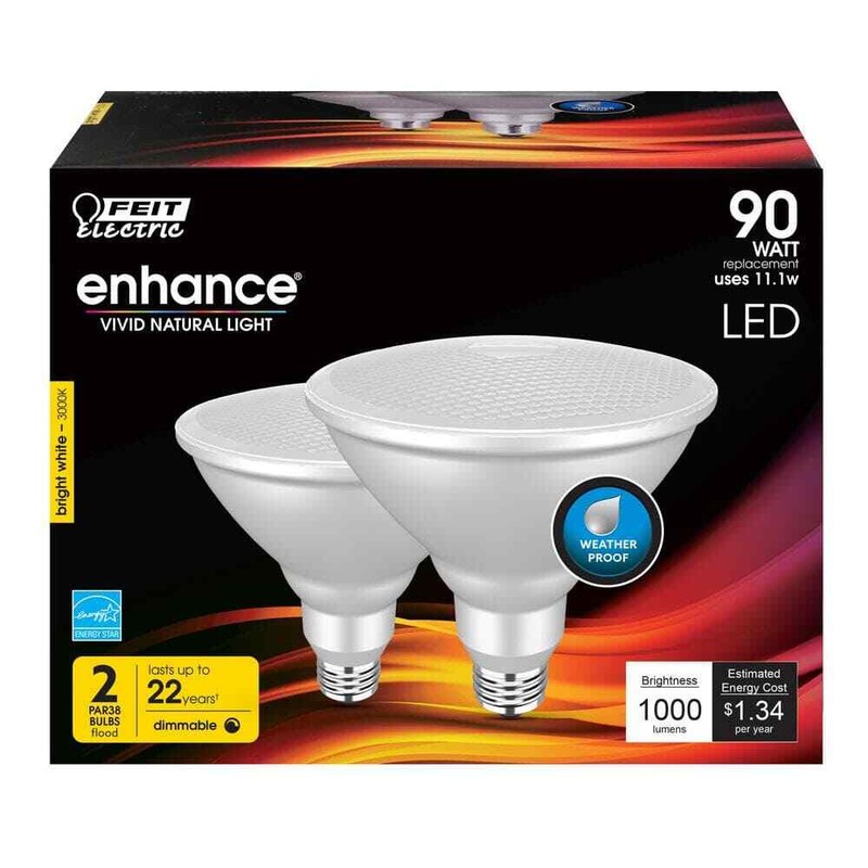 Feit Electric 90-Watt Equivalent PAR38 Dimmable CEC Title 20 Outdoor 90 (2-Pack) - Image 3