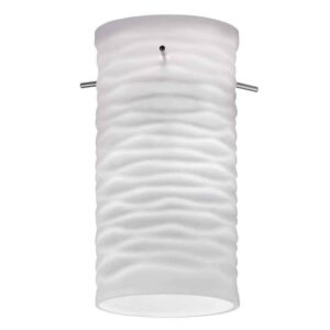 Lithonia Lighting Cylinder Wave Glass Shade for LED Mini Pendant