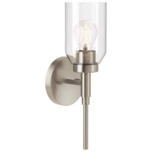 KICHLER Madden 1-Light Brushed Nickel Modern Bathroom Indoor Wall Sconce Light