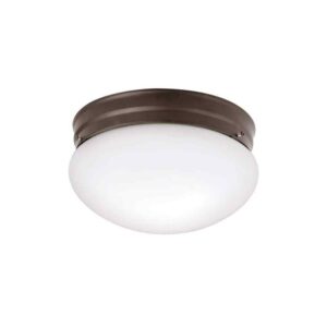 KICHLER Ceiling Space 8.75 in. 2-Light Olde Bronze Traditional Hallway Flush