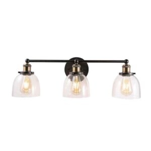 Home Decorators Collection Evelyn 26.75 in. 3-Light Artisan Bronze Industrial