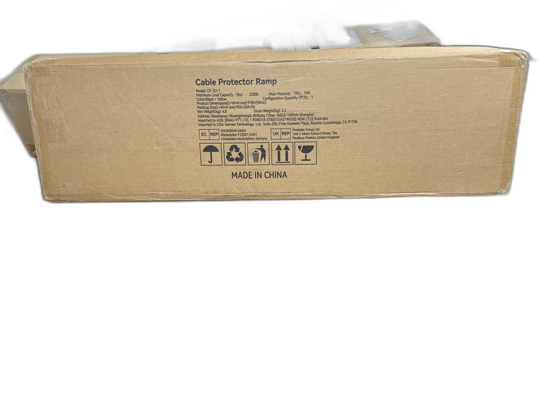 VEVOR Cable Protector Ramp 2 Channel 22000 lbs. Load Traffic Speed Bump - Image 9