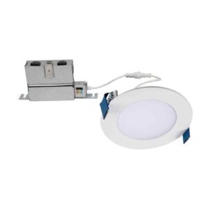 HALO HLB 4 in. Adjustable CCT Canless IC Rated Dimmable Indoor, Outdoor Integrat