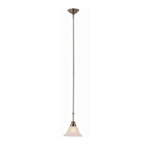 Bel Air Lighting Perkins 1-Light Brushed Nickel Mini Pendant Light Fixture