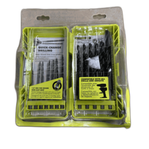 RYOBI Black Oxide Hex Shank Twist Drill Bit Set (25-Piece)