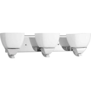 Progress Lighting Appeal Collection 3-Light Polished Chrome Bath Vanity Light