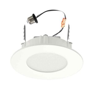 Commercial Electric Ultra Slim Integrated LED 4 in Round Adj Color Temp Canless