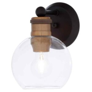 Progress Lighting Hansford Collection 1-Light Antique Bronze Vanity Wall Light