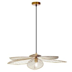 River of Goods Aya 40-Watt 1-Light Antique Brass Shaded Pendant Light w/Antique