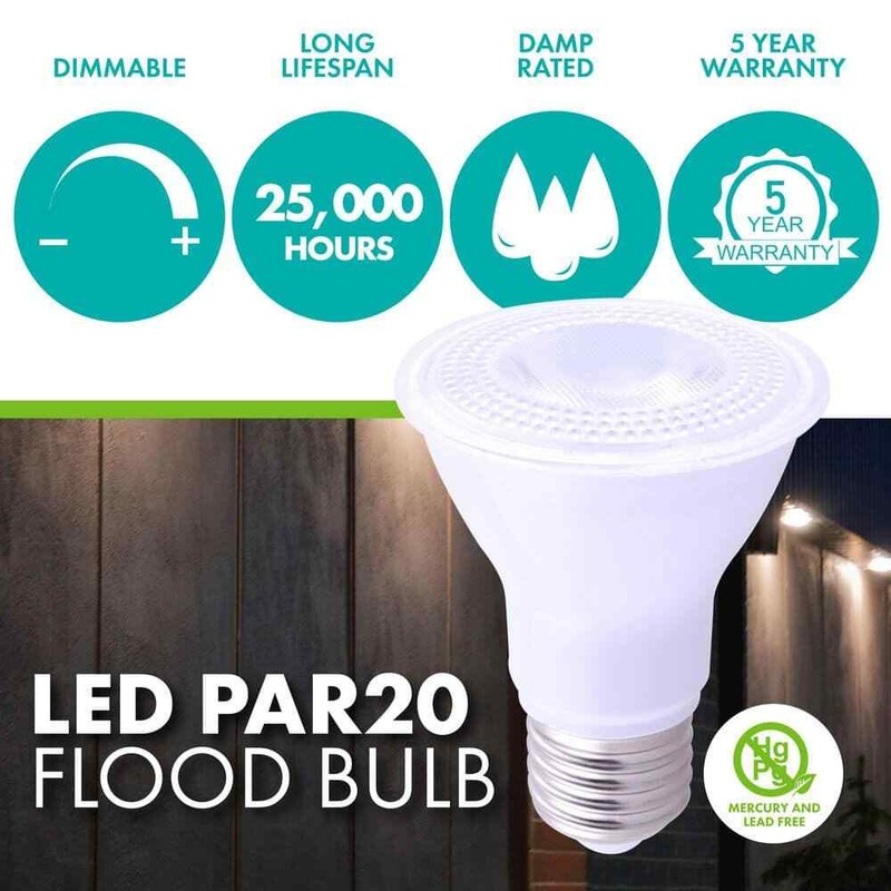 Simply Conserve 50-Watt Dimmable E26 LED Light Bulb,2700K Warm White Lamp, 50PK - Image 2