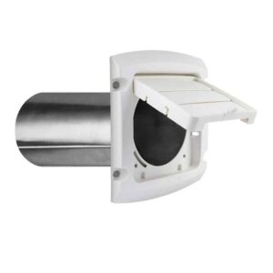Everbilt 4 in. Hinged Louvered Vent Hood in White (2-PK)