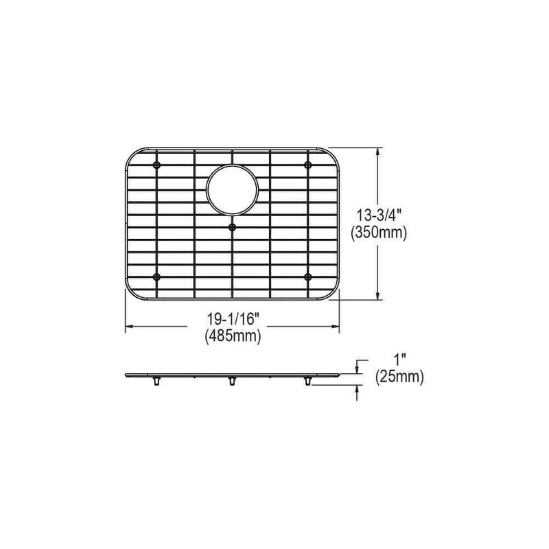 Elkay Dayton 13.75 in. x 19.0625 in.Bottom Grid for Kitchen Sink,Stainless Steel - Image 2