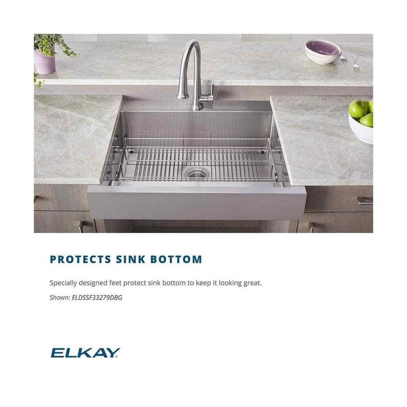 Elkay Dayton 13.75 in. x 19.0625 in.Bottom Grid for Kitchen Sink,Stainless Steel - Image 6