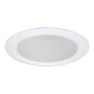 HALO 5 in. White Baffle Recessed Kit Downlighting White Trim