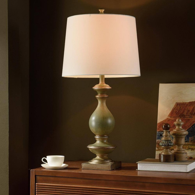 StyleCraft Rivers 30.5 in. Silver Gourd Task and Reading Table Lamp,Living Room - Image 7