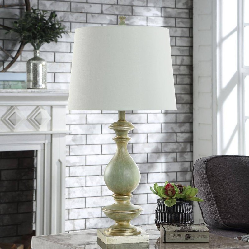 StyleCraft Rivers 30.5 in. Silver Gourd Task and Reading Table Lamp,Living Room - Image 8