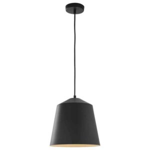 HDC 12.5 in.1-Light Black Industrial Farmhouse Pendant Light Fixture+Metal Shade