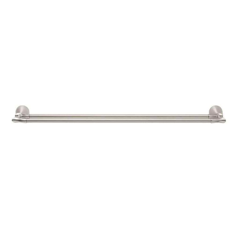 Glacier Bay Edgewood 24 in. Double Towel Bar in Brushed Nickel - Image 5