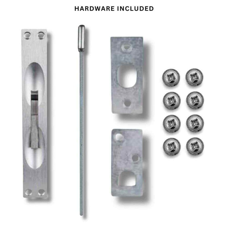 Taco 1/2 in. Bright Chrome Security Surface Flush Bolt - Image 3