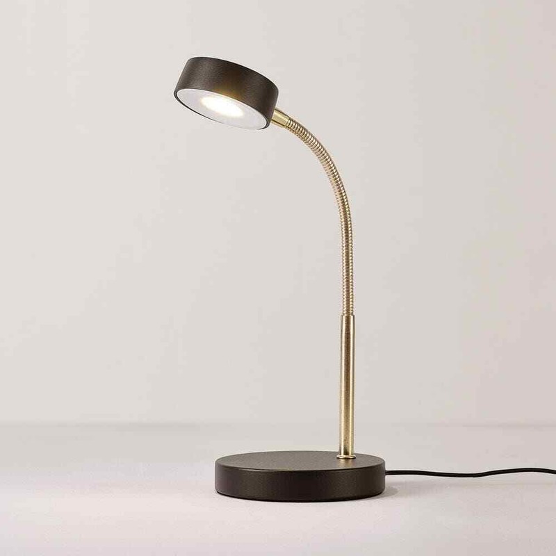 Hampton Bay 15 in. Matte Black LED Lamp with Adjustable Lamp Head - Image 2