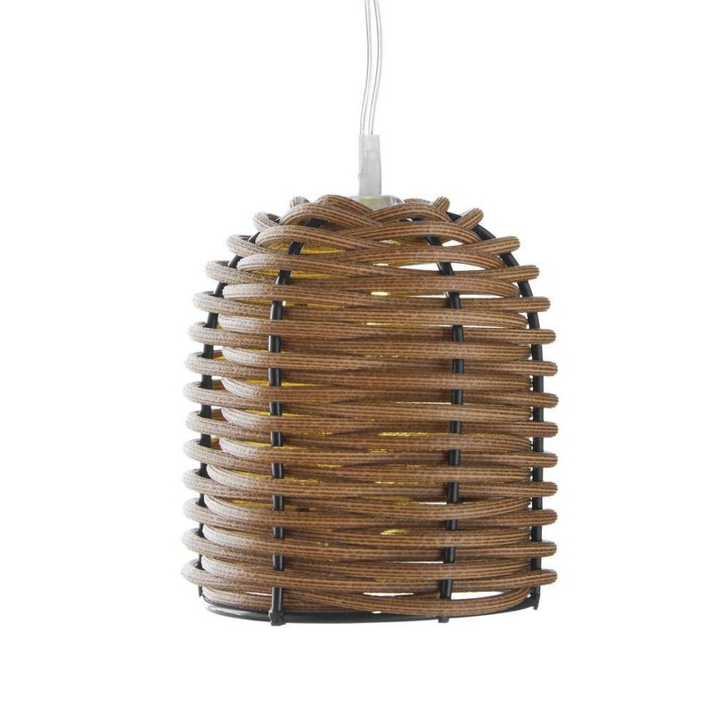 Hampton Bay Indoor/Outdoor 15.4 ft. 10-Light Brown Battery Powered Bell-Shaped - Image 3