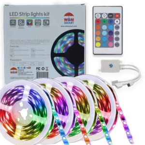 WBM SMART Multi-Color Cabinets LED Strips Light Kit RF Remote(2X5M) (Pack of 2)