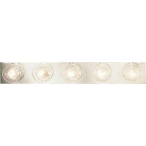 Progress Lighting Broadway Collection 5-Light Polished Chrome Bath Vanity Light
