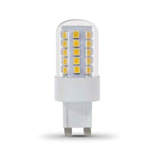 Feit Electric 40-Watt Equivalent T4 Dimmable G9 Bi-Pin LED Light Bulb, Warm 6PK