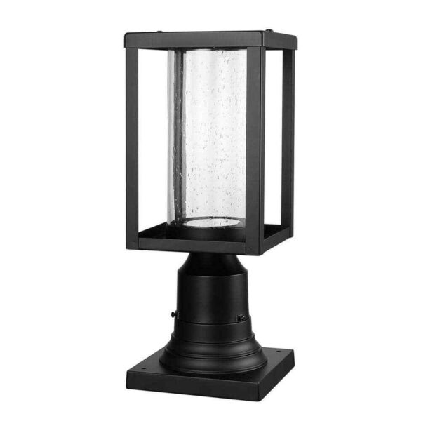 Globe Electric 1-Light Black Outdoor Weather Resistant Hardwired Post Light