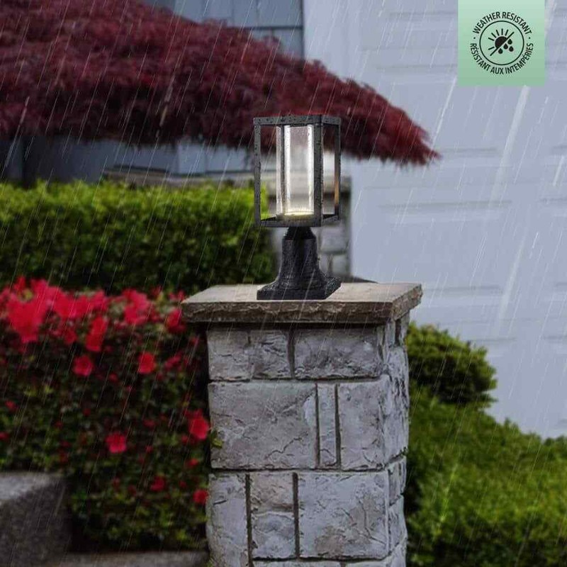 Globe Electric 1-Light Black Outdoor Weather Resistant Hardwired Post Light - Image 6
